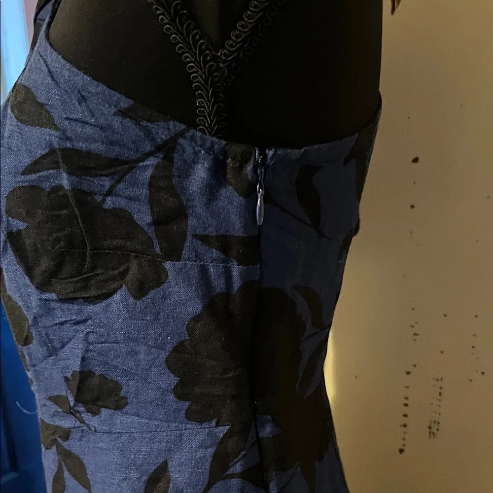 Kate Spade One-Shoulder jumpsuit in Navy and Black Floral - Picture 7 of 11